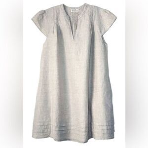 4our Dreamers AVA CAP SLEEVE SHIFT DRESS Cream Size M